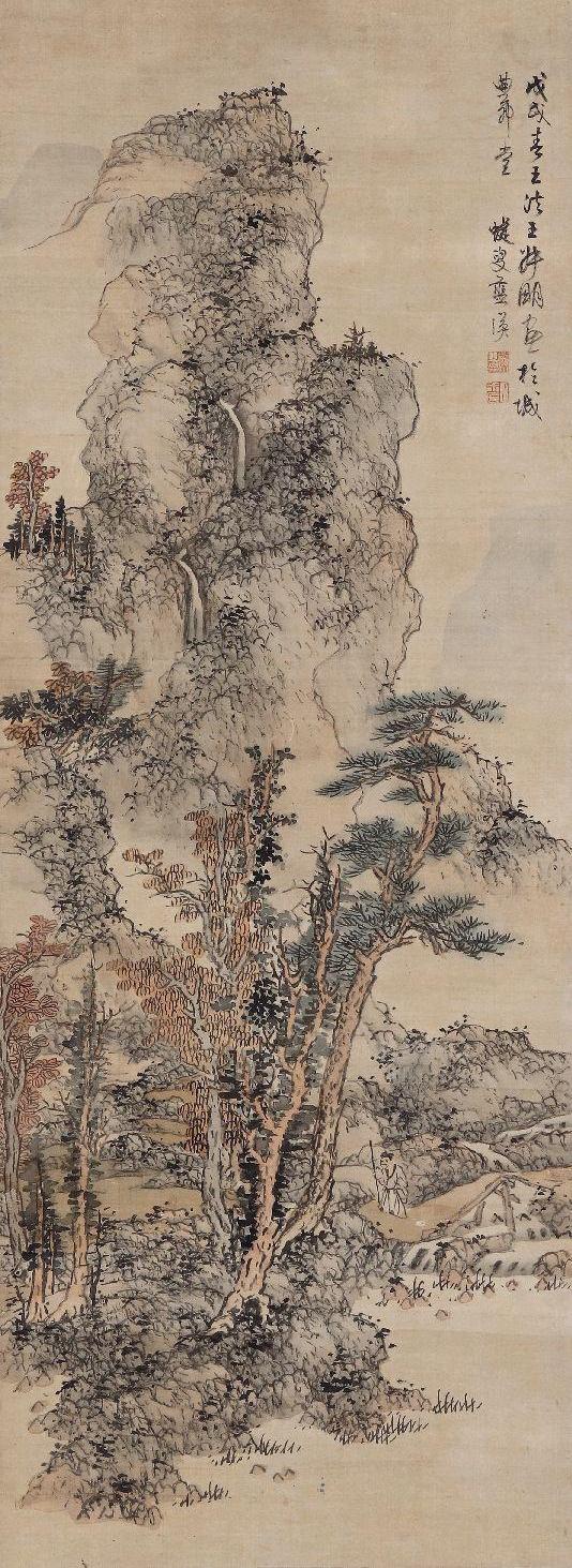 藍瑛 (1585-1666) 溪山秋壑