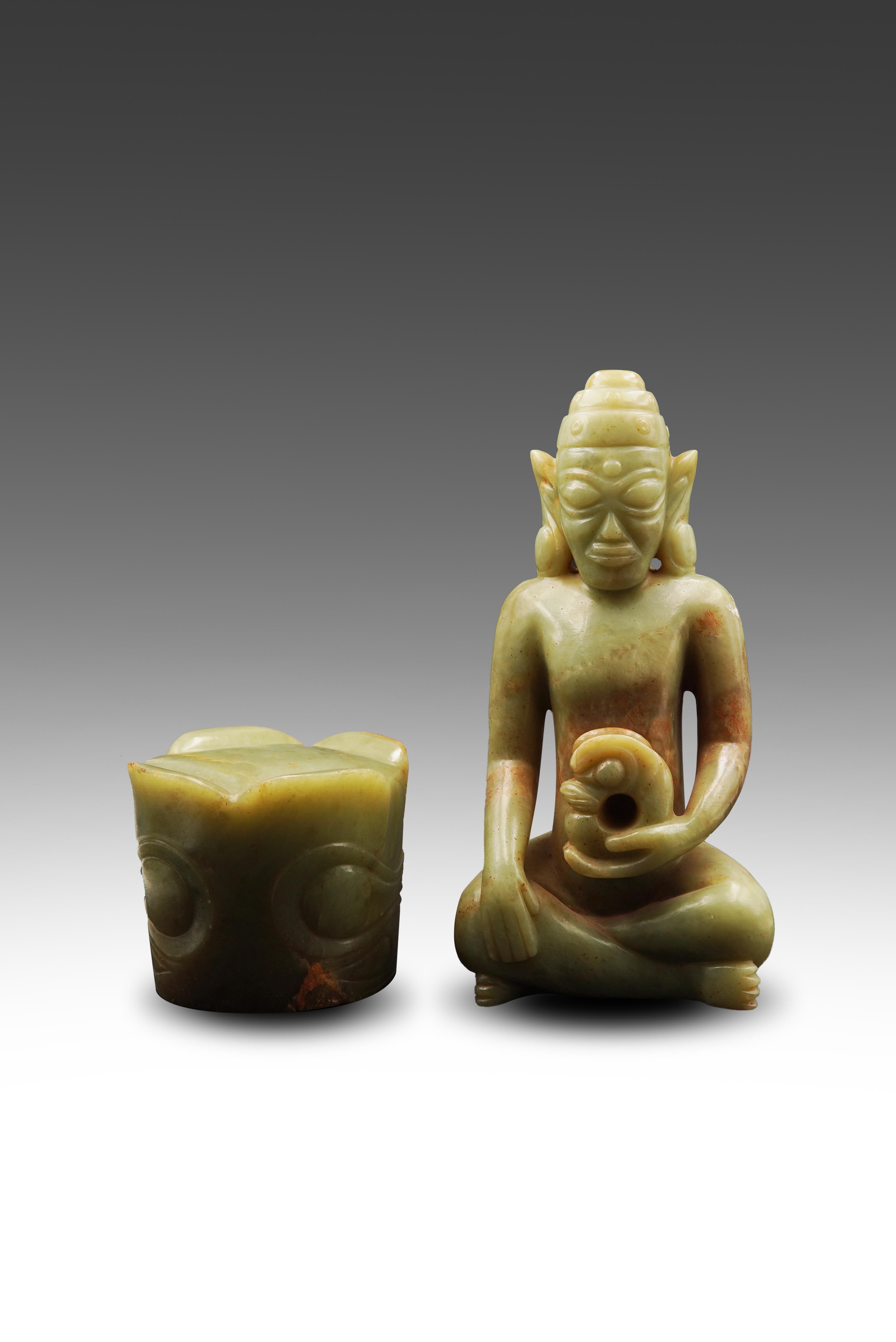 18世紀 仿官釉菱口小洗