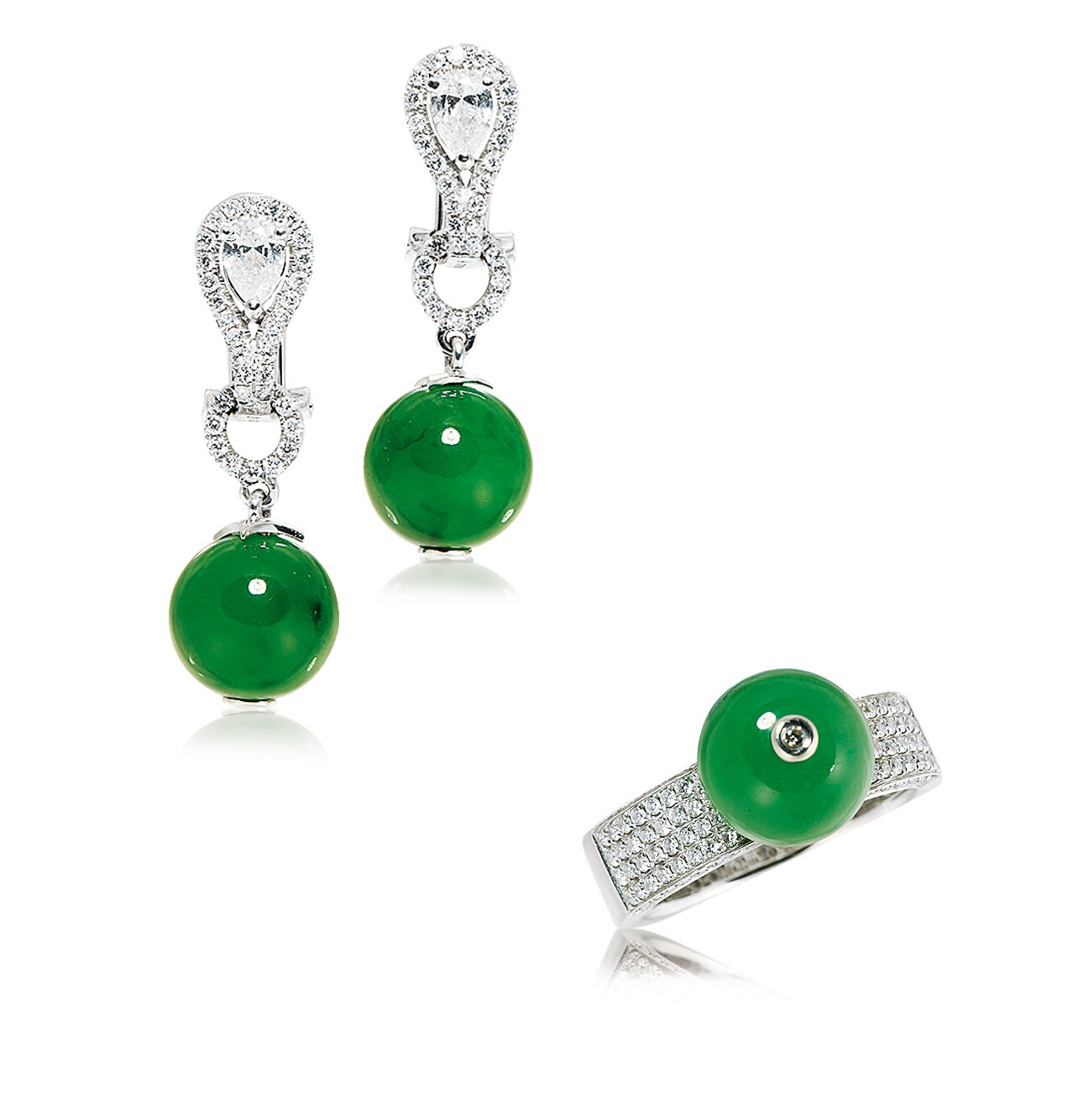 約1965年 梵克雅寶 Van Cleef & Arpels 祖母綠配鑽石古董戒指